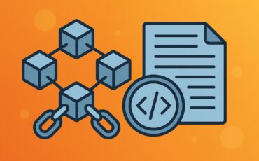 A_2D_digital_illustration_features_focus_on_blockc ما هو رقم العقد الذكي ولماذا هو مهم؟