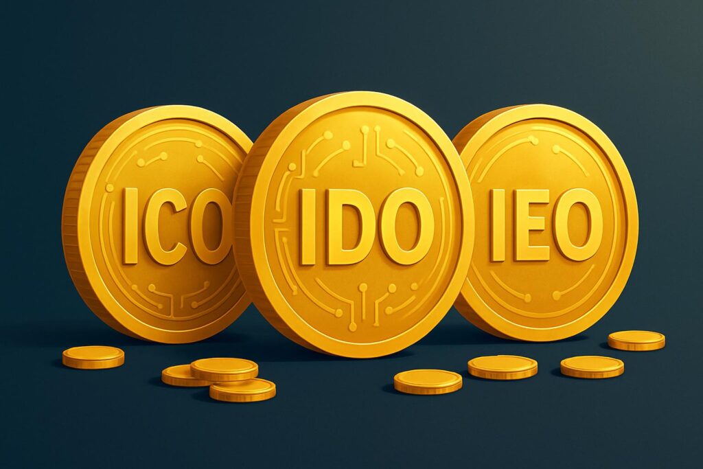 الفرق بين ICO وIDO وIEO