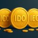 A_2D_digital_illustration_features_three_large,_go الفرق بين ICO وIDO وIEO