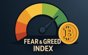 A_2D_digital_illustration_visualizes_the_Fear_and_ ما هو مؤشر الخوف والطمع في الكريبتو؟