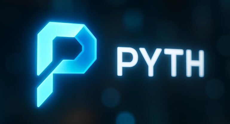 A_digital_photograph_features_a_large,_glowing,_th ارتفاع شبكة Pyth: هل تكون المفاجأة القادمة؟