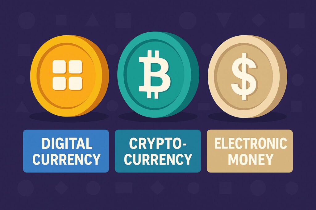 ما الفرق بين العملات الرقمية والمشفرة والإلكترونية؟