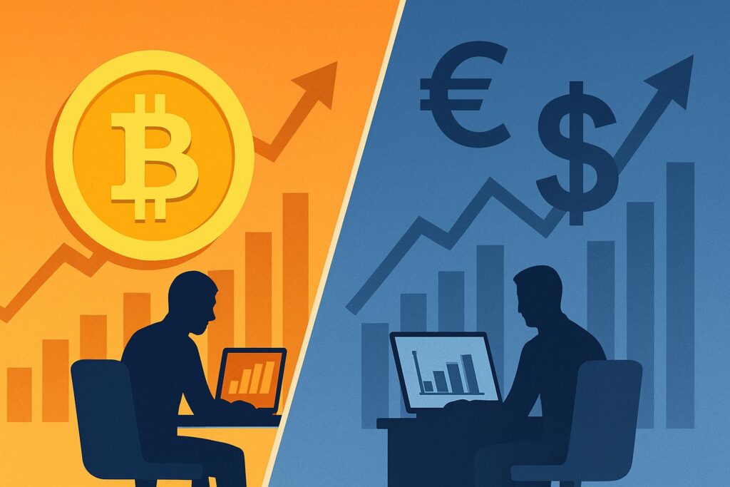تداول العملات الرقمية أم الفوركس؟ أيهما أفضل؟