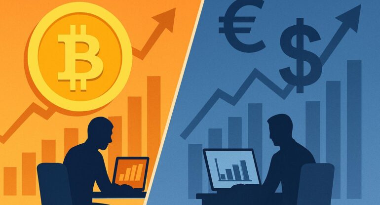 article_08_crypto_vs_forex تداول العملات الرقمية أم الفوركس؟ أيهما أفضل؟