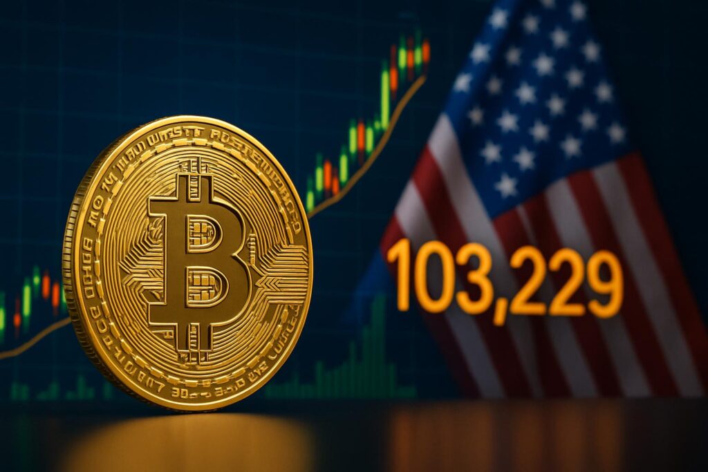 البيتكوين يتجاوز 103 ألف بعد تراجع التضخم