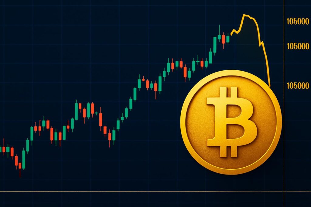 البيتكوين يتجاوز 105 ألف دولار ثم يتراجع