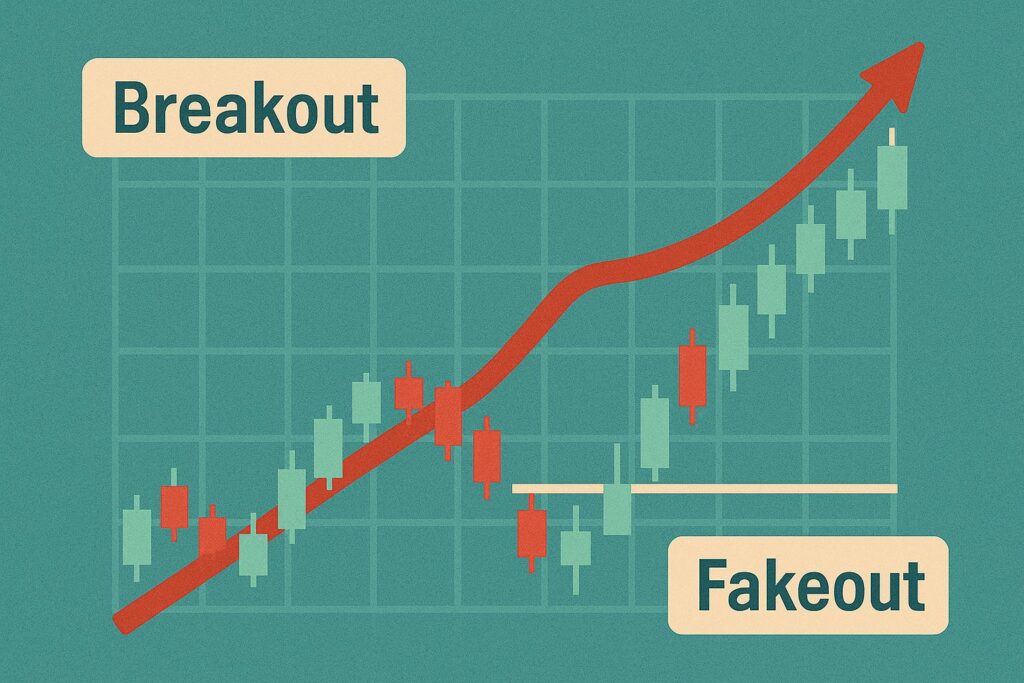 شرح استراتيجيات Breakout وFakeout مع أمثلة من السوق