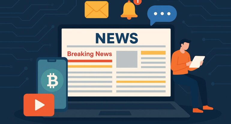 crypto_news_tracking_landscape كيف تتابع أخبار العملات الرقمية بدون تضييع وقتك؟