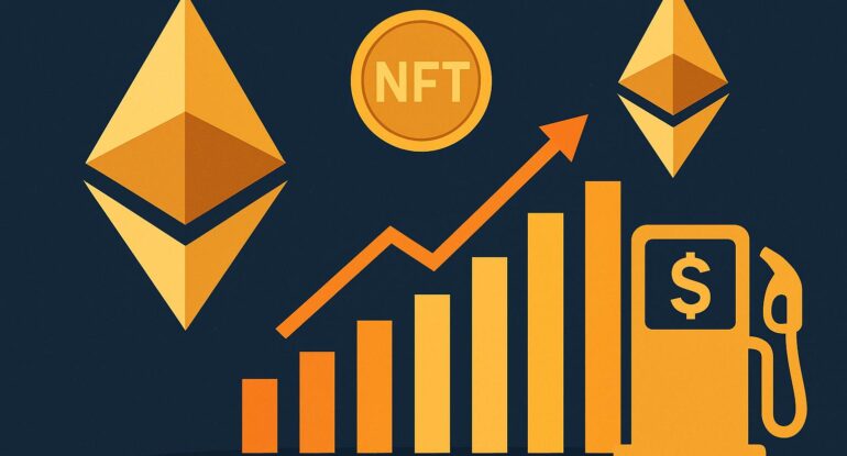 nft_gas_fees_article_image ارتفاع تداولات NFTs على الإيثيريوم يرفع رسوم الغاز